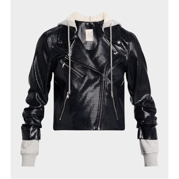 Cinq a Sept
Evie Combo Vegan Leather Moto Jacket size Small - Picture 2 of 7